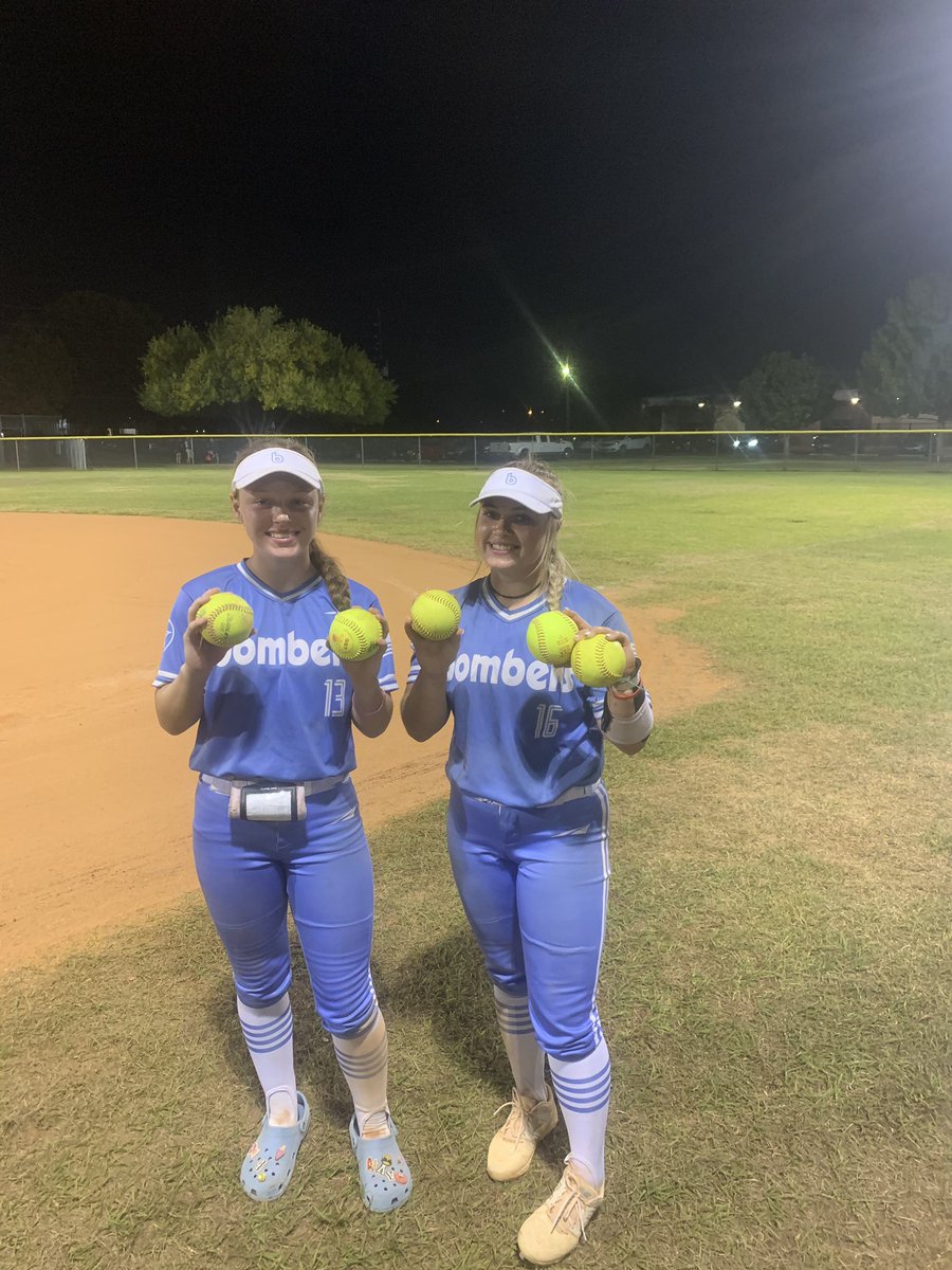 Big day at the plate for these 2022’s <a href="/harris_rileigh/">Rileigh Harris</a> with 3 HR’s and Avery Evans with her first two of the season!  Way to go ladies, hard work delivers once again!  We won our 2nd bracket game tonight 6-0 and play again tomorrow at 11:30. Come see us or visit AGL 0️⃣0️⃣3️⃣8️⃣4️⃣1️⃣