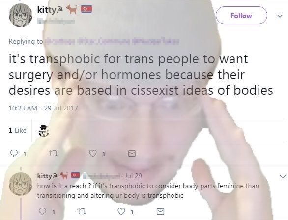 Ain’t Havin’ No BernieCats Are AbusersTransitioning = TransphobiaWhat Set You From