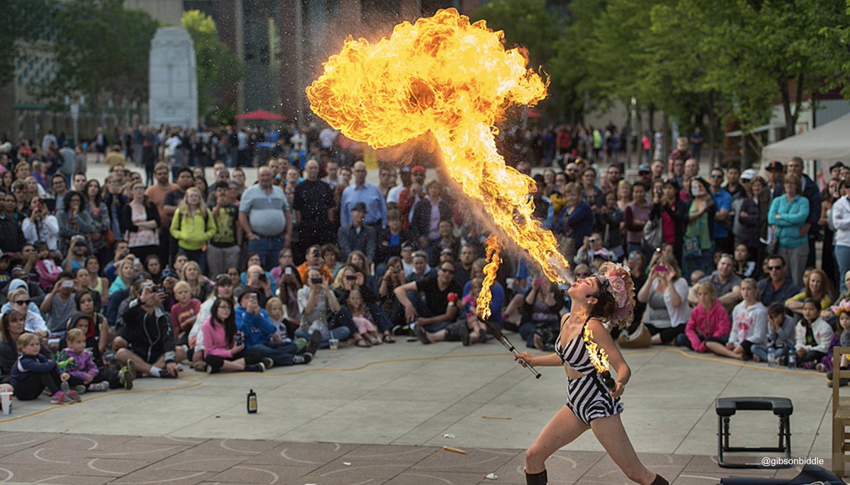 5) That's when I tell the audience that sometimes I feel like I am a street performer, doing my best to breathe fire...
