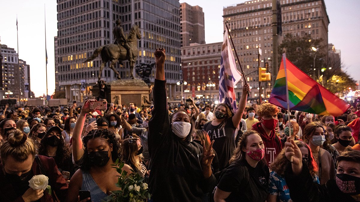 After Joe Biden was deemed president-elect, Philadelphians took to the streets in large gatherings, especially at City Hall and Independence Hall. Here are images from the day: on.nbc10.com/OVPAx8J