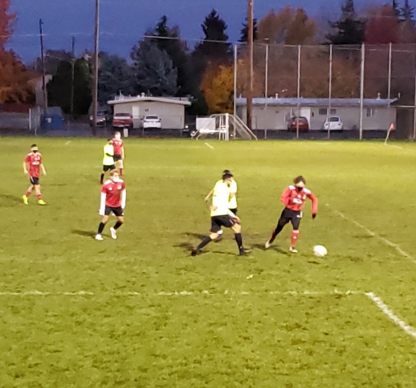 We had another fun game tonight! It was a 4-0 win on a muddy field