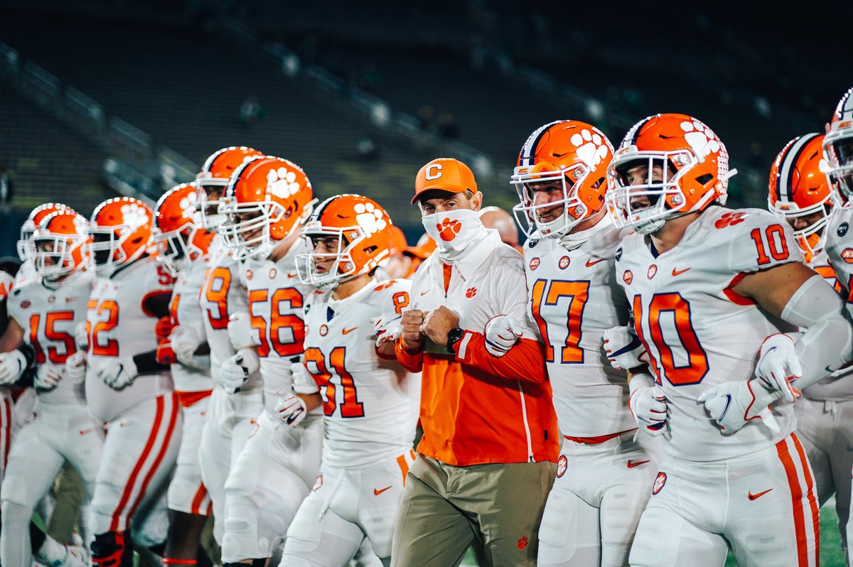 ClemsonFB's tweet photo. Heads held high.

#ALLIN, always. https://t.co/A1kQ3cUTLz