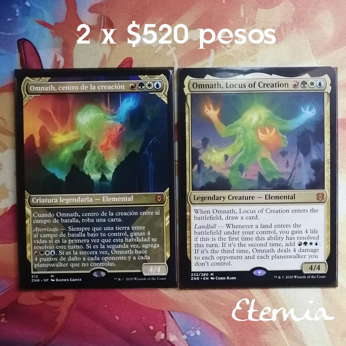 EterniaMtg's tweet photo. 🔥#Ofertas del día🔥 #Eternia ✨
✈️ #Envíos a todo #México con costo de $150 pesos por Fedex  y $60 pesos Mexpost.
#MTG #MagicTheGathering #Magic  #MTGOfertas #Xalapa #Veracruz #mtgfans #Barato #MTGFans #MTGSingles #mtgplayers #singles #MagicElEncuentro https://t.co/O2z35g1u3i