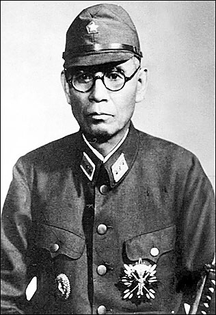 61) General Yasuji Okamura, Imperial Japanese Army, and Commander in Chief of Japanese army forces in China at time Second World War ended. Chiang Kai-shek retained him as a military advisor during Chinese Civil War. Accordingly, he was acquitted of all war crime charges in 1949.