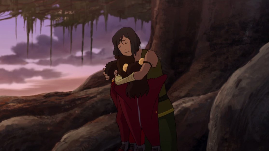 atla and tlok characters hugging (a very much needed thread)