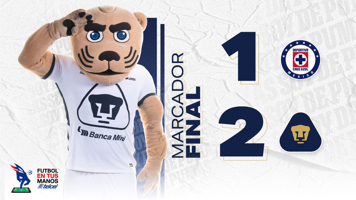 PumasMX's tweet photo. ¡GANÓ UNIVERSIDAD NACIONAL! 

@Telcel #FutbolEnTusManos 
#Volveremos #SoyDePumas https://t.co/oEzRmRRr1C
