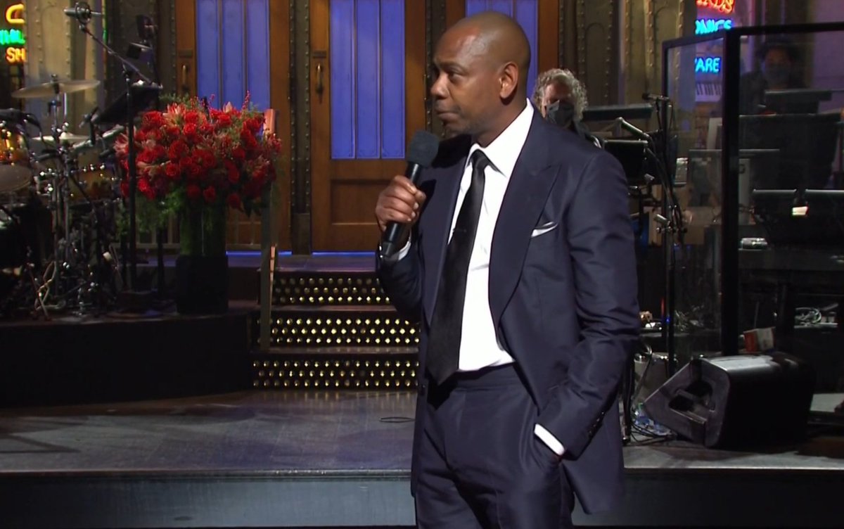 Phil_Lewis_'s tweet photo. "Remember life before COVID? I do. Mass shooting every week. Thank God for COVID. Something had to lock these murderous whites up. and keep them in the house." - Dave Chappelle on #SNL https://t.co/nlmusRKg3L
