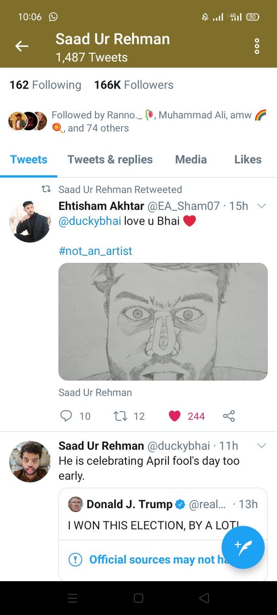 EA_Sham's tweet photo. Morning with this ...❤️❤️❤️ 
Thank you so much @duckybhai for retweeting ❤️ 
Love u ❤️ https://t.co/OzsEnTQqZA