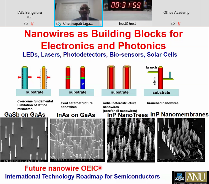 IAScBng's tweet photo. Special Lecture by C. Jagadish, Australian National University @ourANU, on #semiconductor nanowires for #optoelectronics, #energy and #neuroscience applications
Watch at: https://t.co/DzlNqkO1Bw
#86AM @IndiaDST @ourANU https://t.co/MRw9u3fQKj