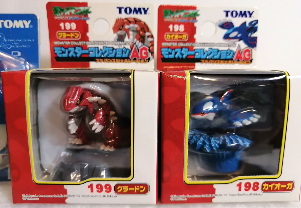 ミャカロ グラードン と カイオーガ ポケモンセンター限定 缶バッジ 03年 劇場版限定モンコレ 03年 モンコレag 03年 ポケモンコレクション ポケモンフィギュア モンコレ