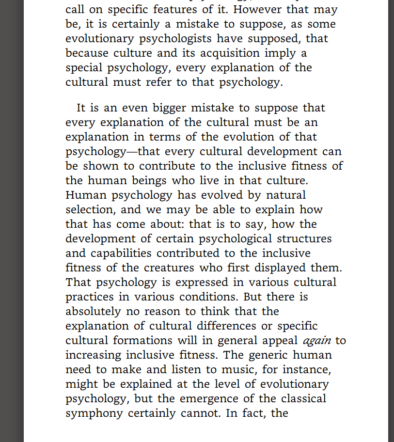 PPS/ Here, more specifically, is one thing I'm plagiarizing (from Williams, Truth and Truthfulness)