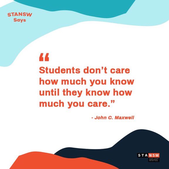 Knowledge is great but nothing beats a teacher who has genuine compassion for their students. 👩‍🏫

#STANSWsays
#sundayinspirational