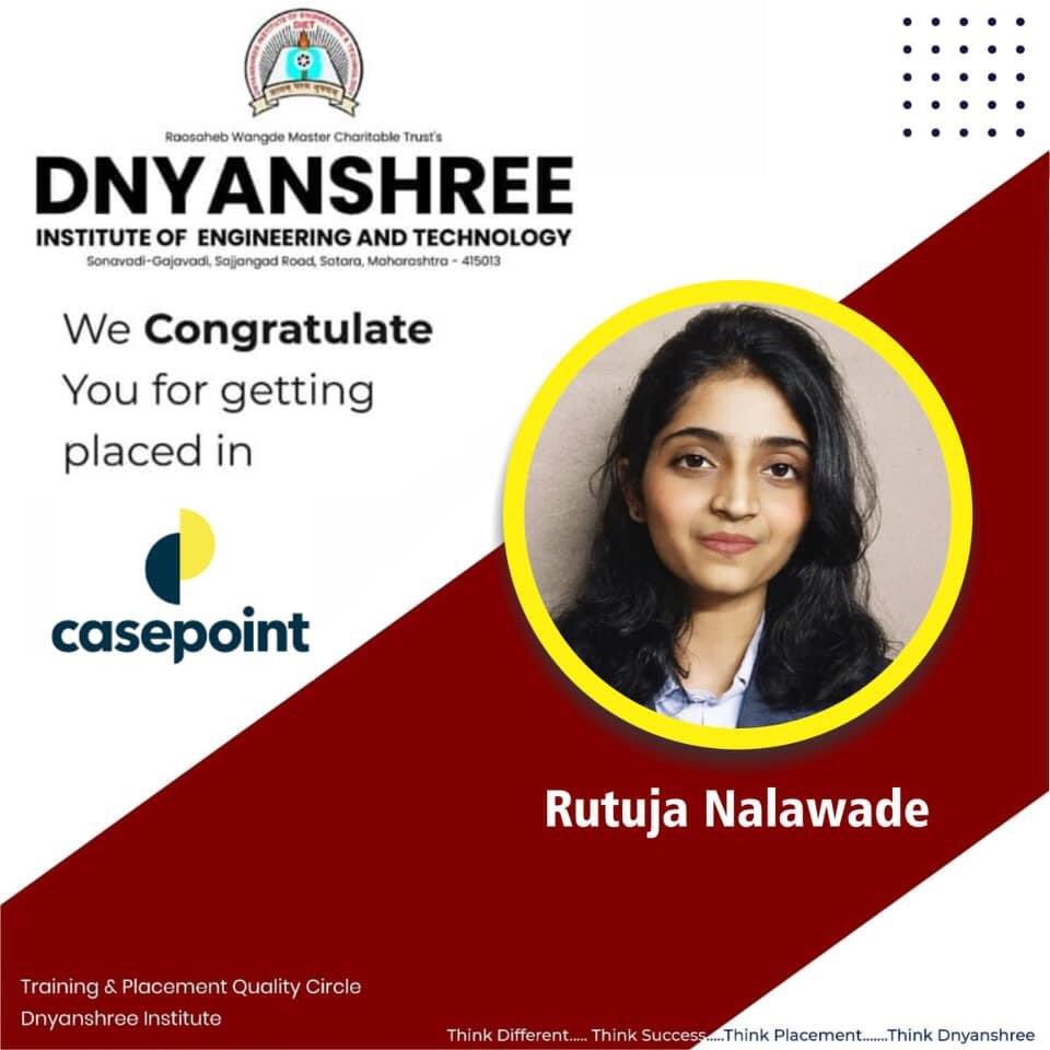 dnyanshree's tweet photo. Congratulations to Rutuja Nalawade for getting Placed in Casepoint @dnyanshree #dnyanshree_institute #placement #2020goals #bestcolleges #satara #maharashtra #Engineering #campus https://t.co/satNML4WBq