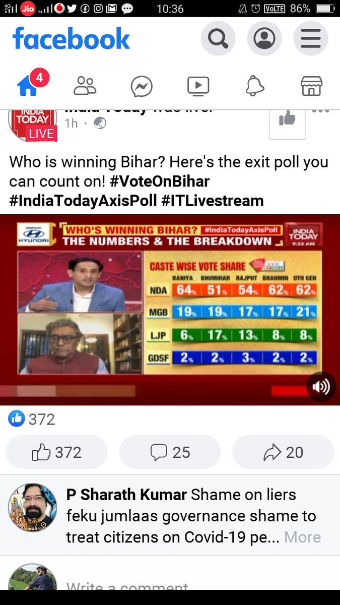 SHUBHAM684ABVP's tweet photo. ये चैनल बदलाव कि बात कर रहे है और दिखा जातीय समीकरण रहे है 
#दुर्भाग्यहै @IndiaToday @BJPSanjayJoshi @sudhirchaudhary @aajtak @DChaurasia2312 https://t.co/SKaG5YwSF6