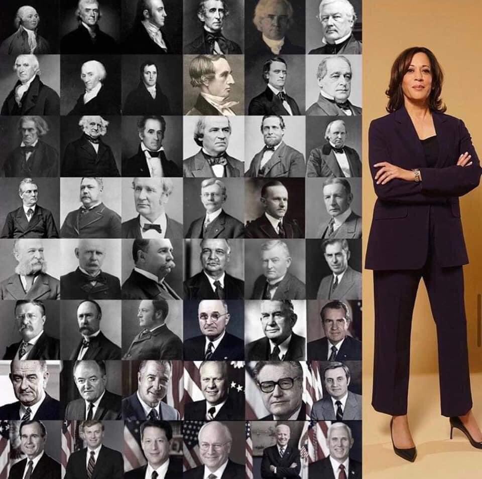 ...and then there was Kamala Harris! #KamalaHarris #glassceilingshattered