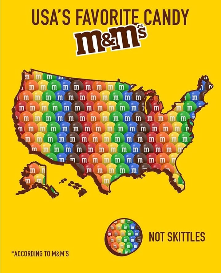 PouchSocial's tweet photo. Both Skittles &amp; M&amp;M's claim to be the USA's favourite candy. 

What do you think? 

#USAelection2020 #USElection2020 #win #socialmediamarketing #socialpouch https://t.co/ZF8ibF3k3Q