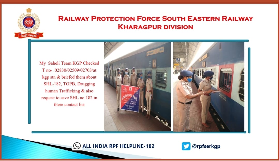 rpfserkgp's tweet photo. #MYSAHELIKHARAGPUR
#CALL182
@RPF_INDIA @zscrrpfser https://t.co/BhsvxRJ0z5