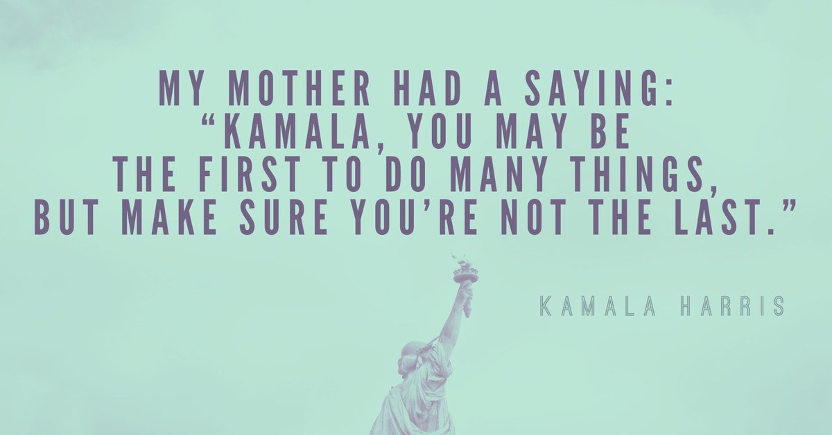 While victory is in the eye of the beholder, history cannot be debated. Here’s to making history in the U.S. - to firsts and many more to follow.