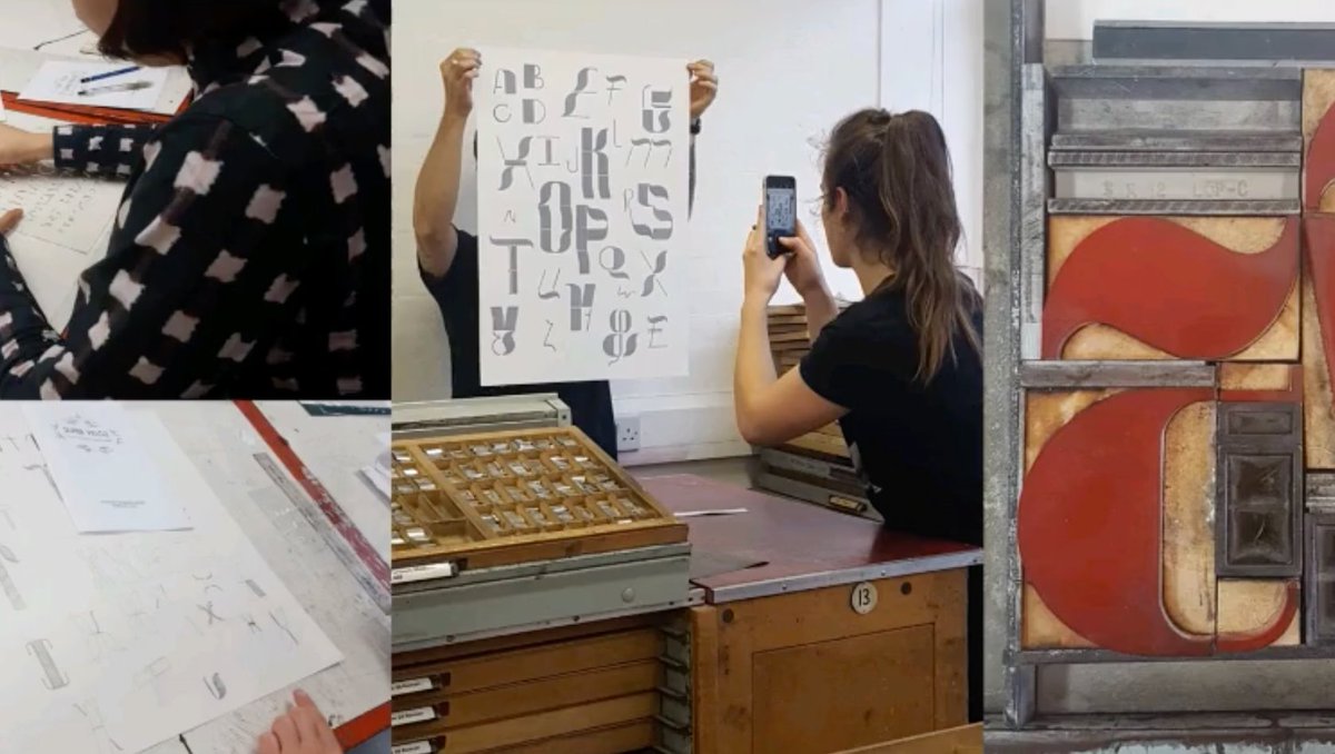 ATypI's tweet photo. Thank you Roberto Gamonal Arroyo @robertogamonal! for sharing your experience with the stencil letters production and workshops at #ATypI2020 All Over, our virtual experience, October 27-31, 2020! https://t.co/rJLHT6xP1Y