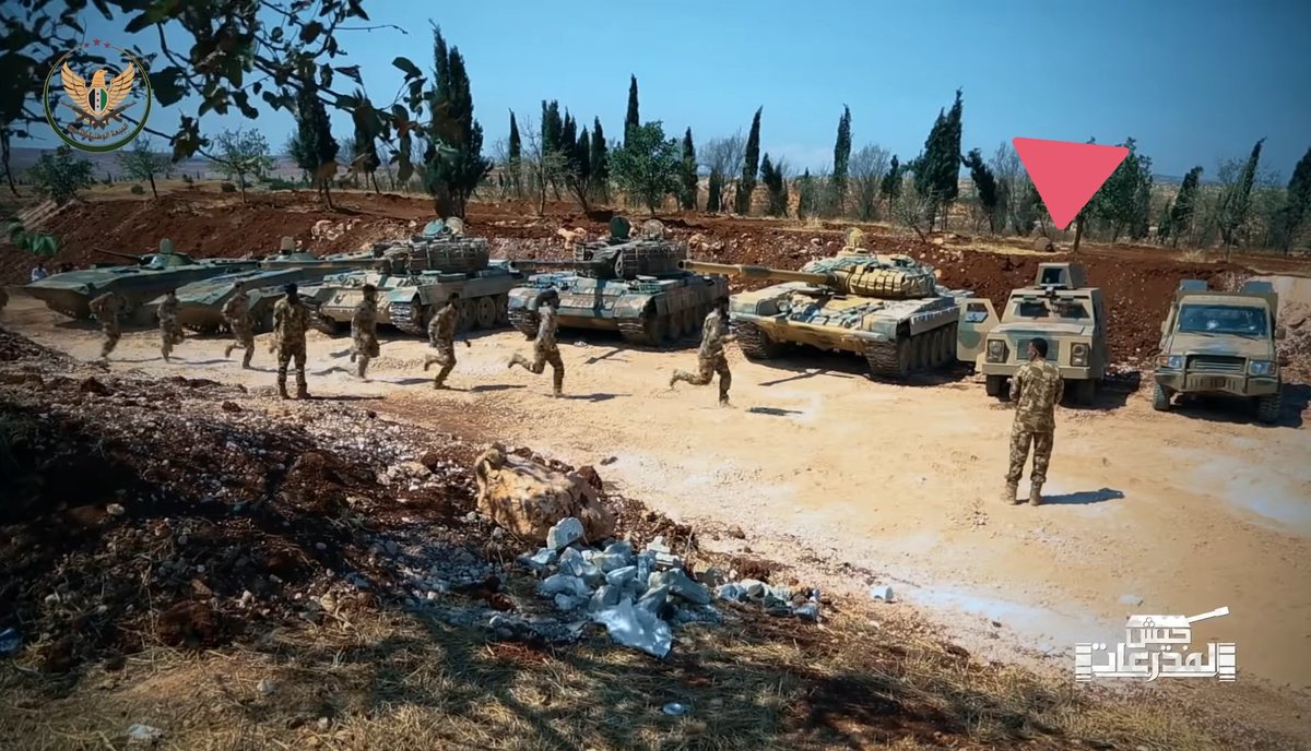 Looks like Damascus riot police have repaired and repainted an armoured vehicle captured from  #NLF in Kafr Nabudah during 2019.Also can be seen belonging to the NLF here: 