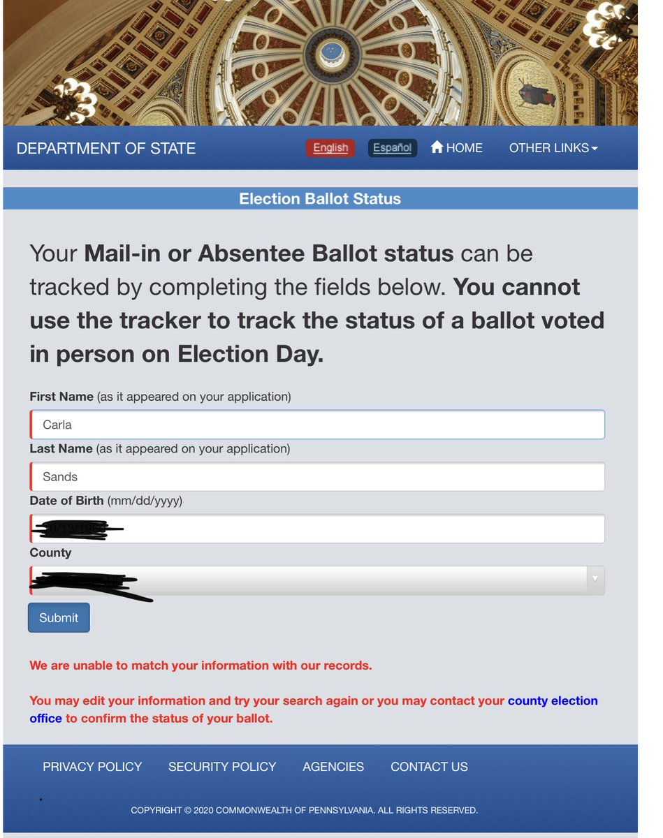 CarlaHSands's tweet image. Every Legal vote should count.  Please don’t disenfranchise me and my fellow voters in order to win at all costs.  The world is watching.  The legitimacy of the election is at stake. ⁦@realDonaldTrump⁩ ⁦#Disenfranchised