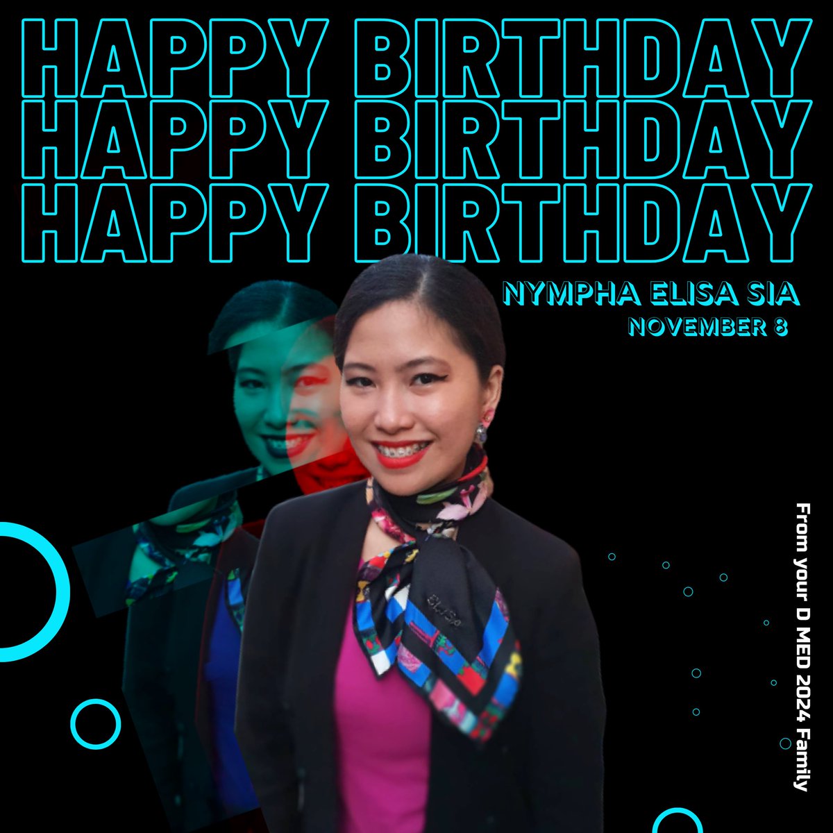 USTDMED2024's tweet photo. Happy Birthday to our RMT! @champs_elisa Enjoy your day! And Goodluck to us this week! Ajaaa!
#OneBigD https://t.co/ZRAffL7rWE