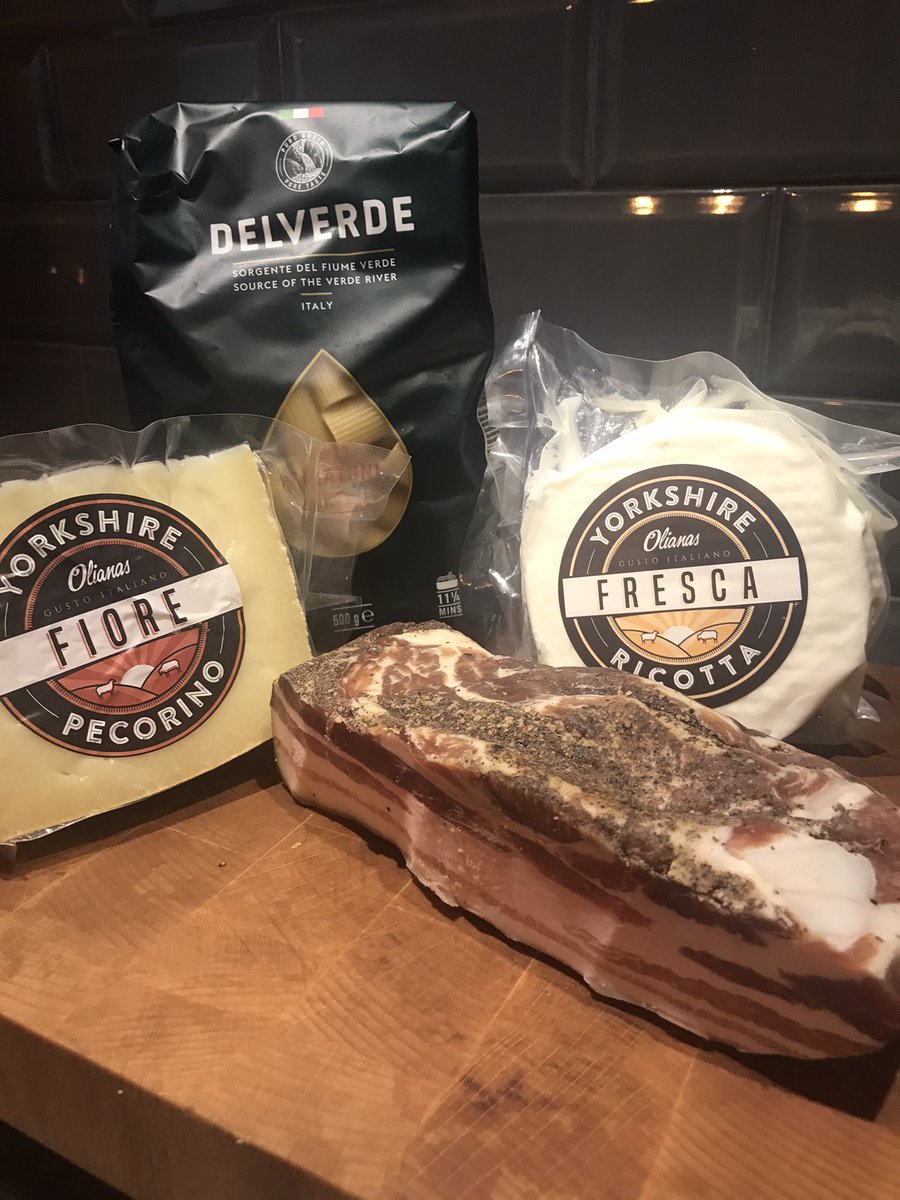 olianasuk's tweet photo. New video recipe coming soon #rigatoni #delverde #pasta #ricotta #pancetta #yorkshirepecorino fiore #yorkshirefiore https://t.co/M0YOZsj5gU