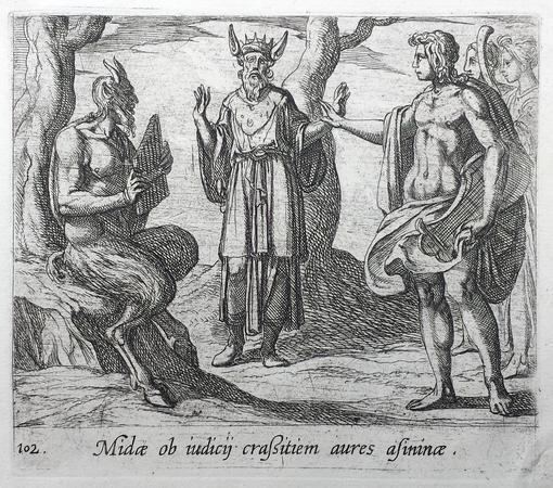 Thread: there is something very interesting about the story "How King Midas got to have donkey's ears". It goes like this: Pan and Apollo have a musical competition. Tmolus, god of the mountain of the same name located in Lydia, Anatolia, judged the competition...