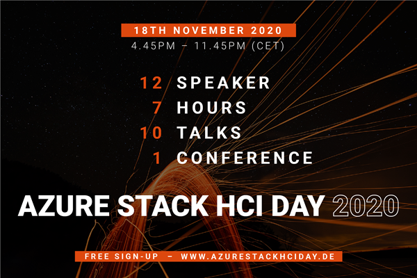 hypervserver's tweet photo. Learn from #Microsoft MVPs, Industry Experts, Program Managers and tech enthusiasts about the latest and greatest capabilities in #AzureStackHCI. Register here https://t.co/ieolHWvKbe to join us for the online #AzureStackHCIDay on Nov 18, 2020! https://t.co/9Vh96mMfMe