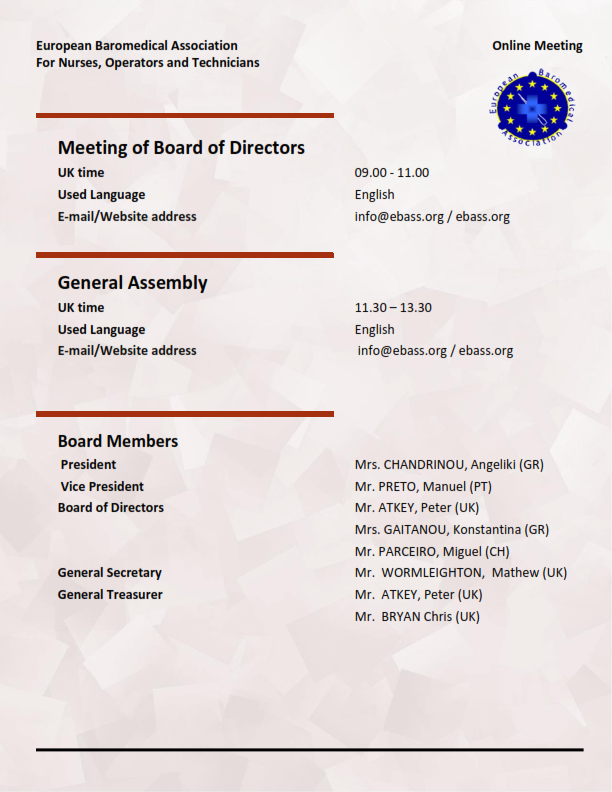 EBAss_org's tweet image. 14 Noe 2020 - EBAss Annual General Assembly - mailchi.mp/715fe2475c76/1…