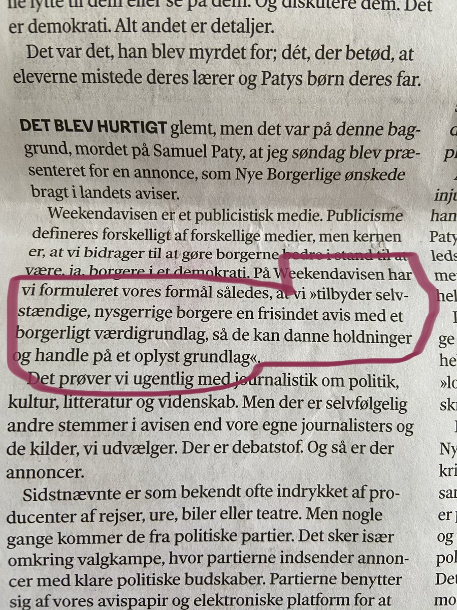 DeichmannMalou's tweet photo. Smukt og ærefuldt ærinde @mkrasnik og @weekendavisen #frihed #frisind #ansvarlighed https://t.co/BCeeYEwt0U