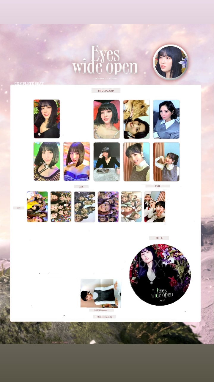 TWICE/EYES WIDE OPEN/トレカ！