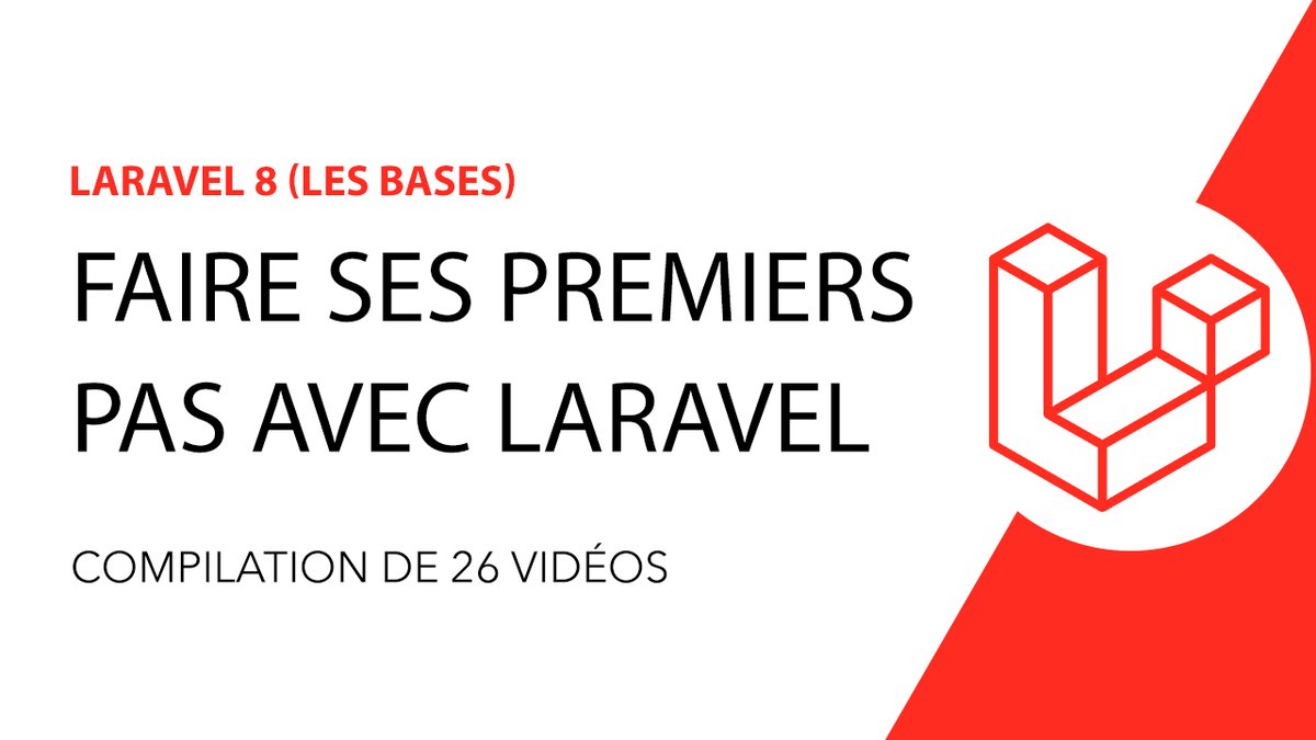 Ma première mini-série "Premiers pas avec Laravel" est à présent disponible dans son entièreté.

Vous préférez tout avoir en une seule vidéo?
youtu.be/-NYKvQqI1TA

Ou plutôt de petites vidéos que vous pouvez regarder au jour le jour?
youtube.com/playlist?list=…

Bon appétit!