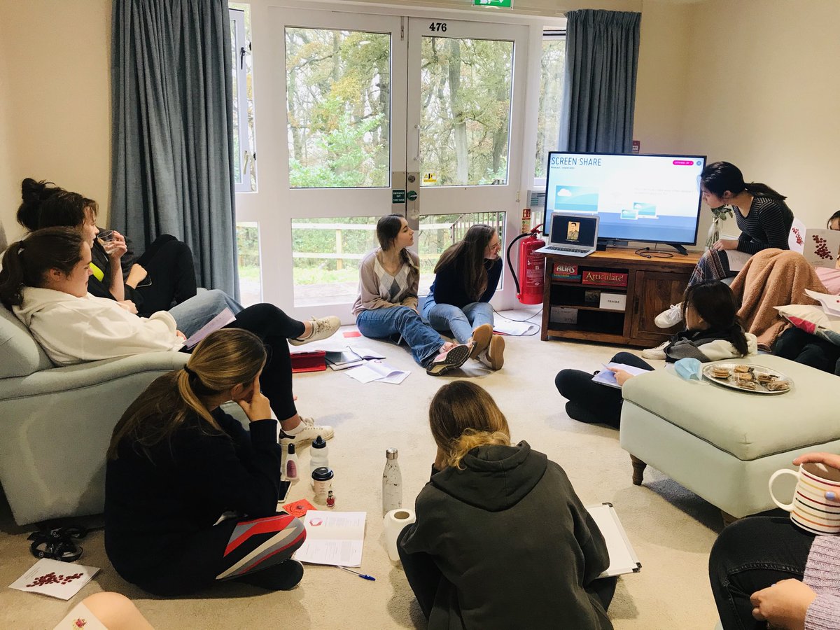 DHSixthForm's tweet photo. York girls gathered in their respective common rooms to watch the Remembrance Chapel Service online @DHYork #Yorkbubble #RemembranceSunday #WeWillRememberThem https://t.co/Fs5iSQnVKl