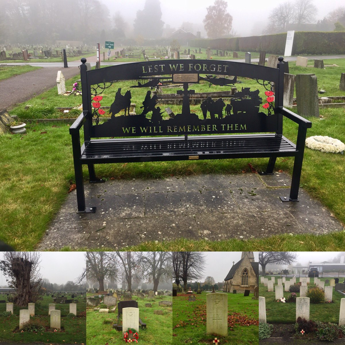 I was due to attend the now cancelled #RemembranceDay service in <a href="/DanesChurch/">St Clement Danes Church</a>, so instead I visited the local <a href="/southkesteven/">South Kesteven District Council SKDC</a> Cemetery to pay my respects to a few of those who fell in service of their country - We Will Remember Them