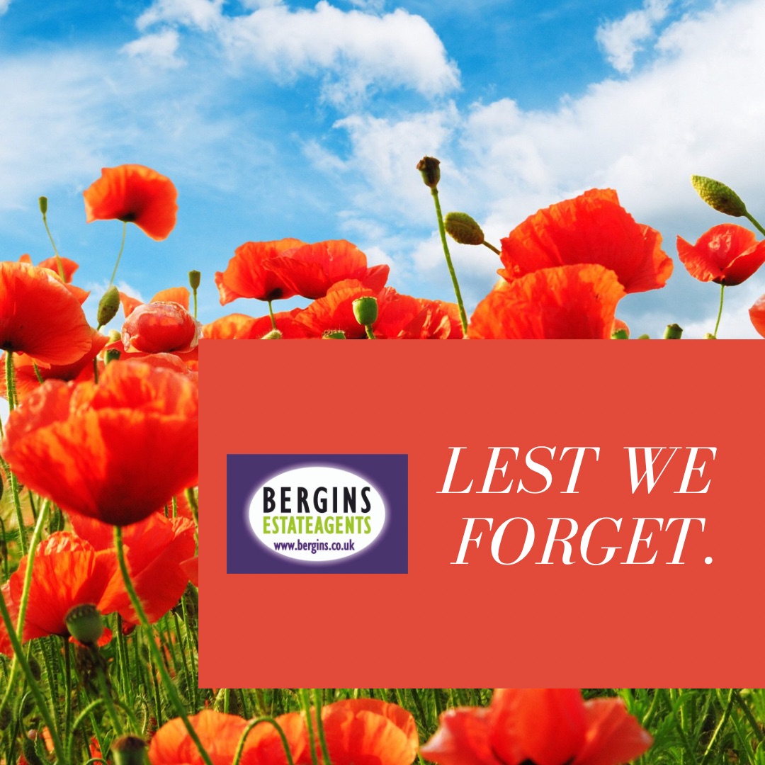 In Flanders fields the poppies blow

Between the crosses, row on row,

That mark our place; and in the sky

The larks, still bravely singing, fly

Scarce heard amid the guns below.
.
.
.
#berginsestateagents #rememberancesunday #remember
