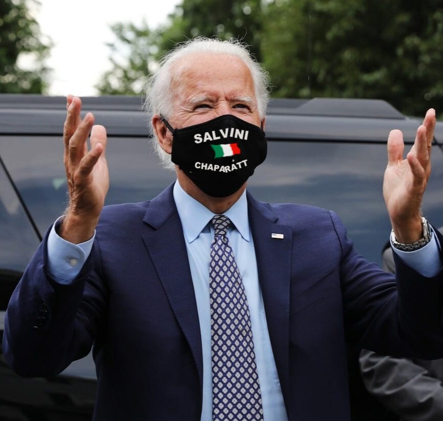 robertoerarael's tweet photo. #Biden nuovo Presidente degli #StatiUniti.
Le reazioni nel mondo. 

#Biden2020 #BidenHarris #BidenHarris2020 #Salvini #mascherineforbuden https://t.co/kSZeY1svXe