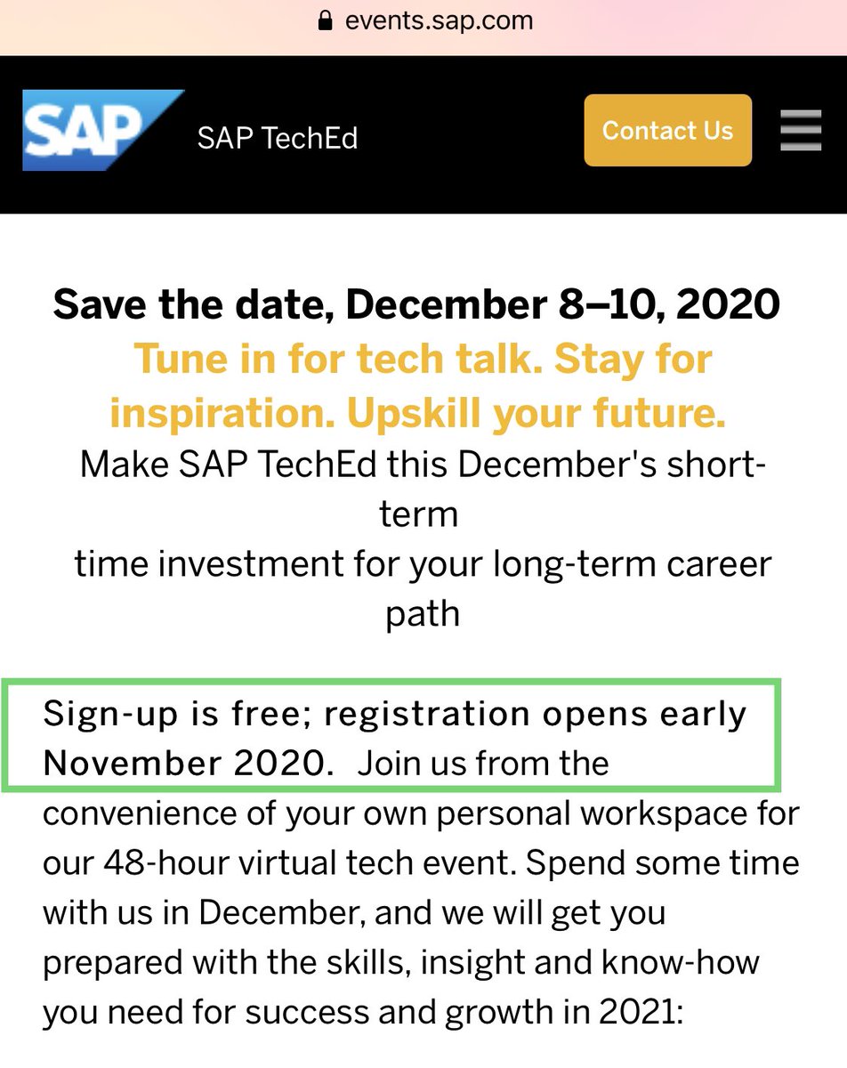 CBasis's tweet photo. Wondering if this year @SAPteched is more like an adventure game,where you have to hunt for updates & news thru different sources over weeks #Gamification
Details about concrete setup&schedule, agenda, sessions are hard to find.
EscapeRoom with hints in blogs🤔🤷🏻♂️ #EarlyNovember https://t.co/9qU7NQYcav