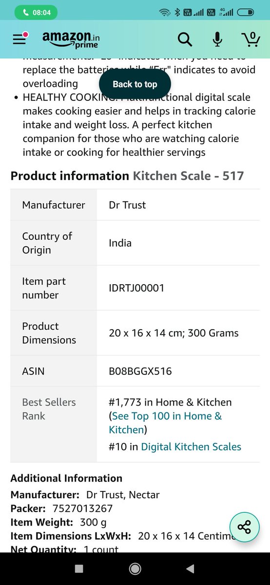 Bafna_Gautam's tweet photo. @amazonIN is fraudulently selling Chinese products as Indian. I purchased a kitchen scale where country of origin was mentioned as 'India' on Amazon. However, on product box, China was written and they tried to hide it by a sticker. @PMOIndia @CimGOI @narendramodi @PiyushGoyal https://t.co/sGKtm2W36p