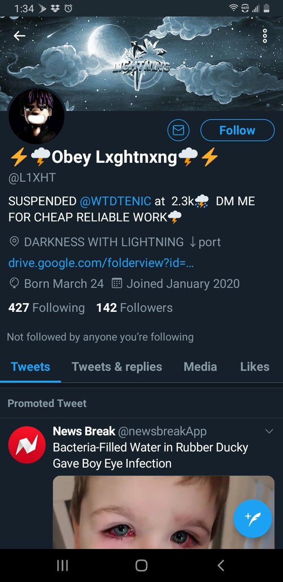 OutlastSpec's tweet photo. Don't ever get work done from this guys I've been waiting for 3 weeks for my banner and I've already paid him and now he's not responding to dms https://t.co/lBrUndcpfH