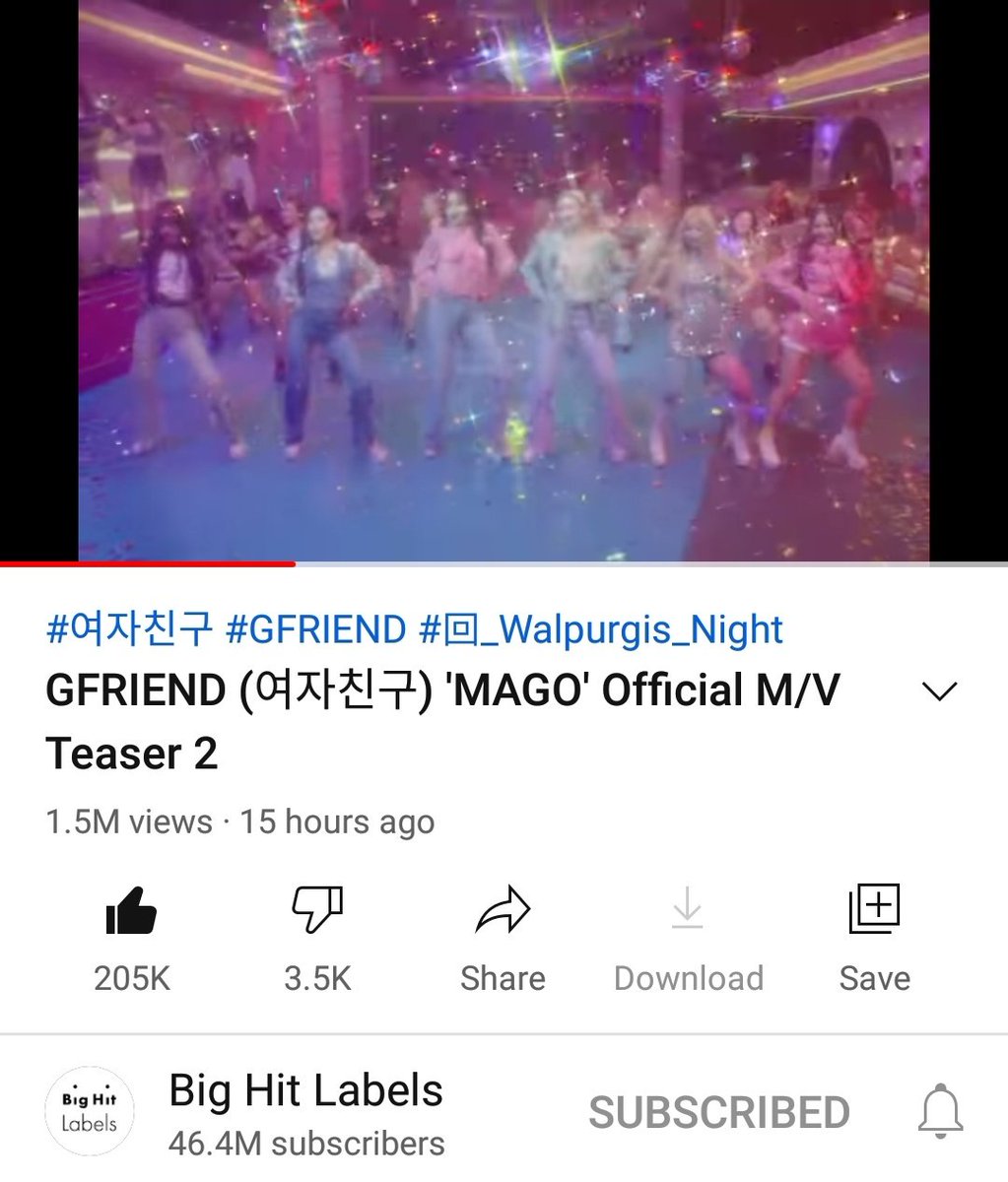 Eunha_haha's tweet photo. #MAGO2ndTeaser have surpassed 1.5M views 🎉🎉
100K more views until we surpassed Apple MV teaser 2 first 24 hours views🔥
@GFRDofficial https://t.co/JY87RYTfNp
