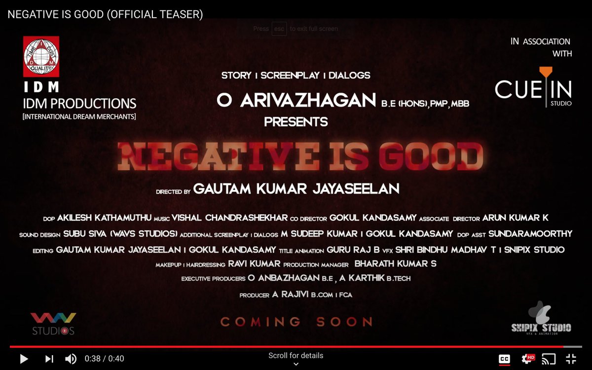 CueIn_Official's tweet photo. NEGATIVE IS GOOD - OFFICIAL TEASER (SCREEN GRABS)
View it @ https://t.co/I8jTHqhcvH
#negativeisgood #cueinstudio #cueinforever #cueinprojects #corona #coronashortfilm #lockdownshortfilm #covidshortfim #shortfilm #idmproductions https://t.co/O1Mq6jldSP