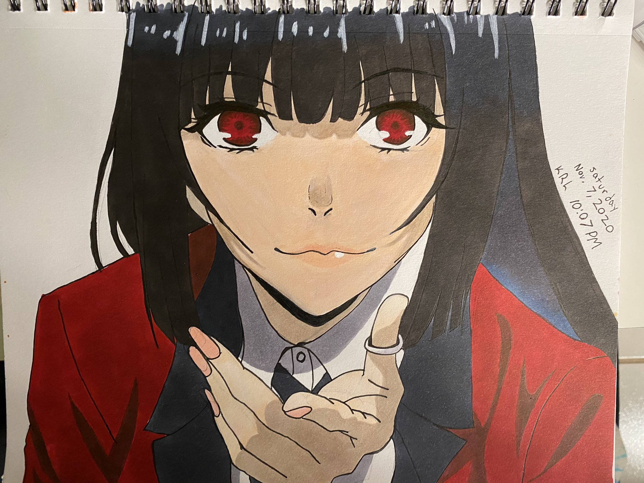 I drew Jabami Yumeko from Kakegurui!!! : anime