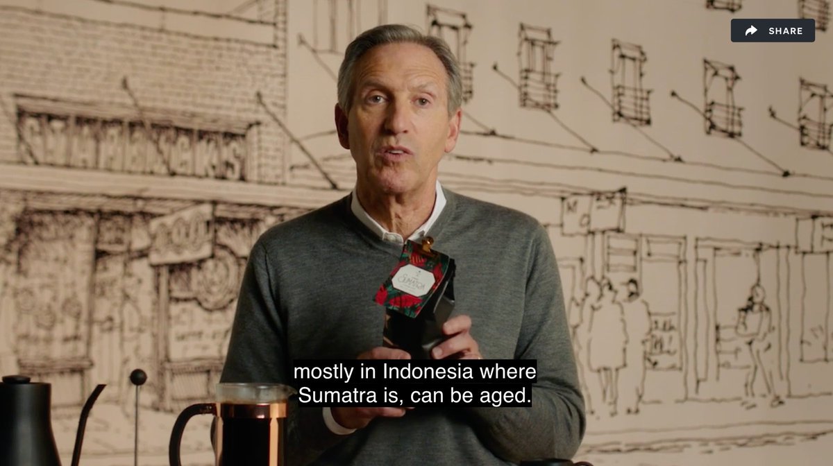 “We did find that some of the highest quality coffee mostly in Indonesia where Sumatra is, can be aged”
- Howard Schultz“

I concur Mr Schultz 😁