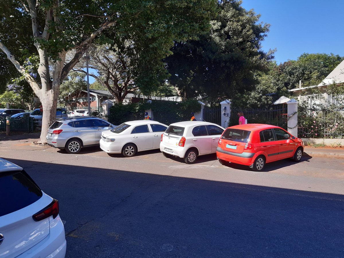 thehench's tweet photo. Just got smacked with a fine for obstruction of traffic on Tyrone in Parkview on a Sunday. What a waste of time @JoburgMPD! 12 cop cars! Great way to support your city while there's taxis getting away with murder! https://t.co/YMTJeCXYdR