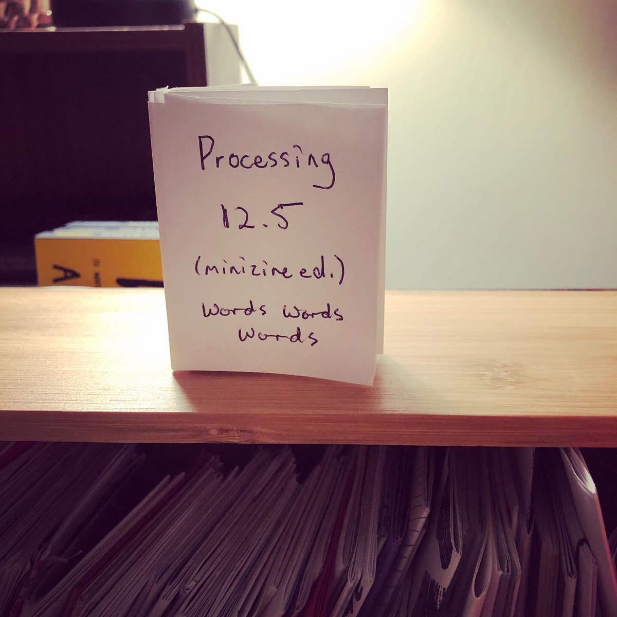  #ZineWriMo Day 7: NaNoZine full of words #zines  #zinemaking  #minizines