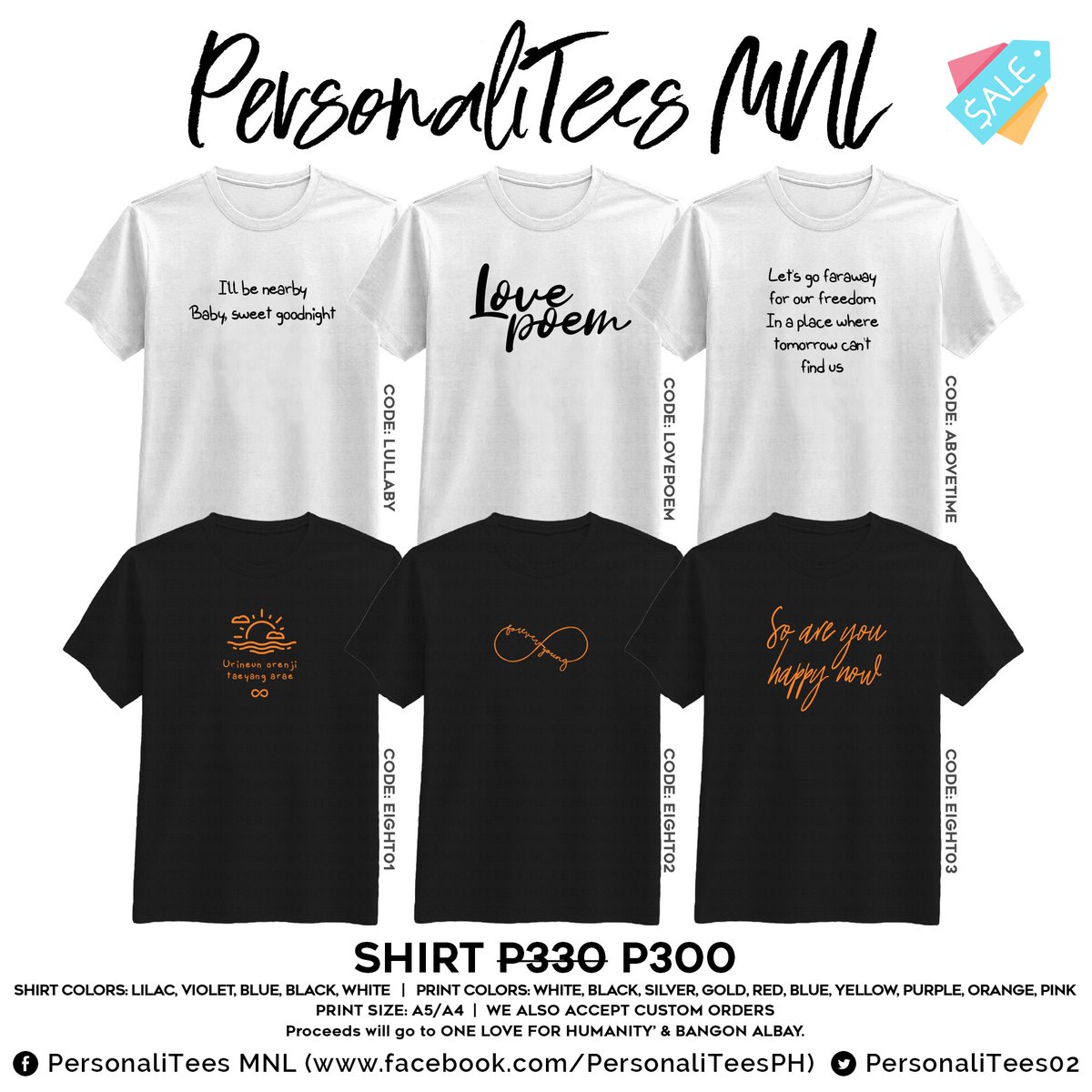 madeformoreph's tweet photo. Pre-order IU-inspired merch 💜

Proceeds will go to #OneLoveforHumanity and #BangonAlbay.

📌 HOLIDAY SALE
📌 FREE SHIPPING PROMO
📌 LAST BATCH FOR SHIP-OUT THIS YEAR

DOO: Nov 14
DOP: Nov 15
SHIPPING SCHED: Dec 7-19

Pre-order here:
https://t.co/xzMo6HNbI1 https://t.co/92t3OdcLyq