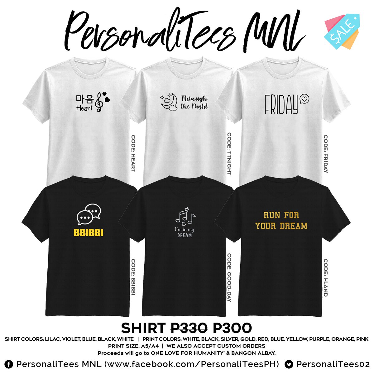 madeformoreph's tweet photo. Pre-order IU-inspired merch 💜

Proceeds will go to #OneLoveforHumanity and #BangonAlbay.

📌 HOLIDAY SALE
📌 FREE SHIPPING PROMO
📌 LAST BATCH FOR SHIP-OUT THIS YEAR

DOO: Nov 14
DOP: Nov 15
SHIPPING SCHED: Dec 7-19

Pre-order here:
https://t.co/xzMo6HNbI1 https://t.co/92t3OdcLyq
