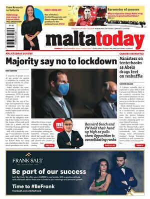 Today’s maltatoday.com.mt front page