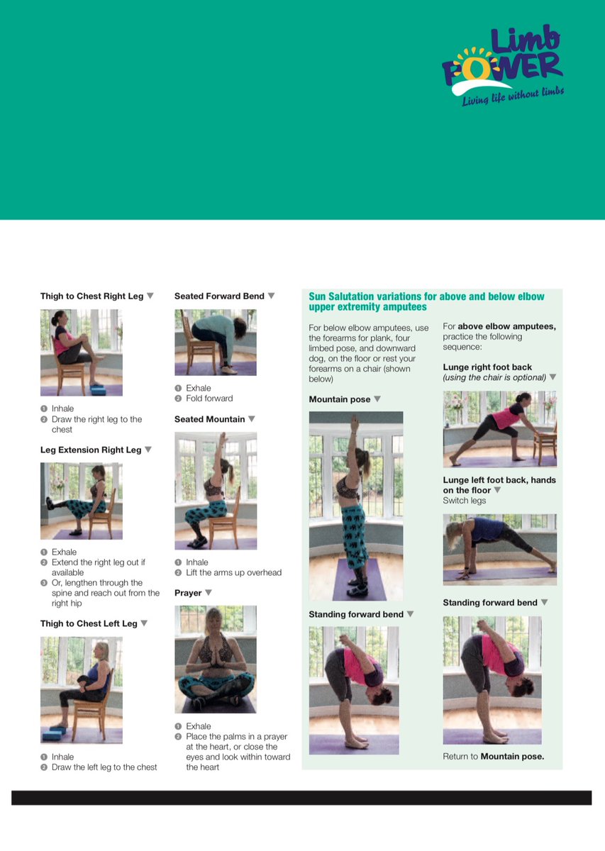 kieraroche's tweet photo. @LOrthotics Here is our second longer yoga resource for amputees. We also run an online class every Sunday morning. https://t.co/1BcSD7hAL5